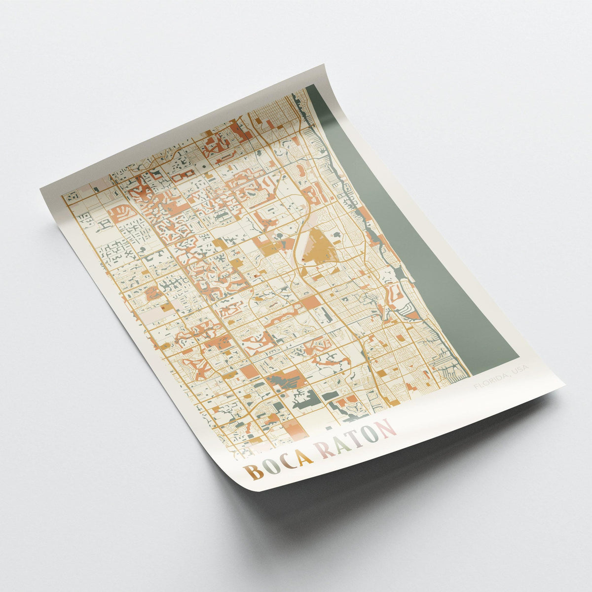 boca raton, florida map poster - image 4