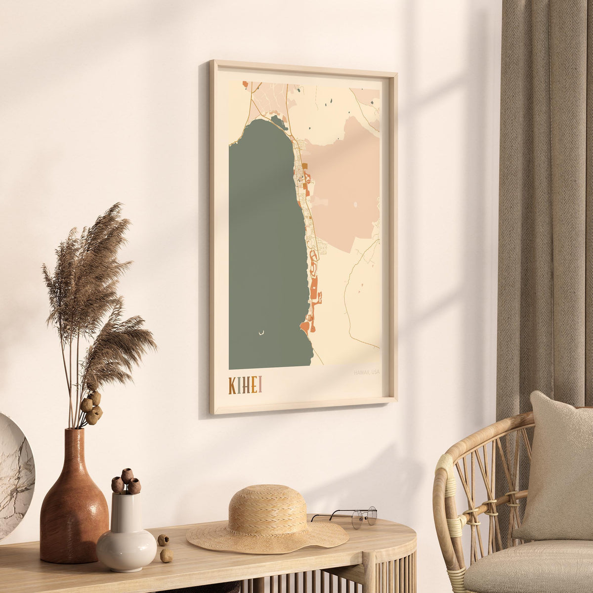 kihei, hawaii map poster - image 3