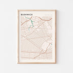 bushwick, new york map poster - image 1