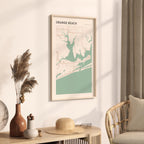 orange beach, alabama map poster - image 2