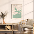 orange beach, alabama map poster - image 3