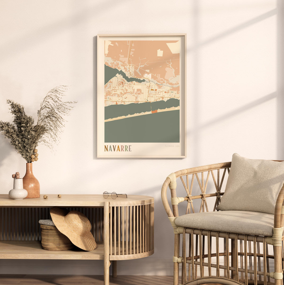 navarre, florida map poster - image 3