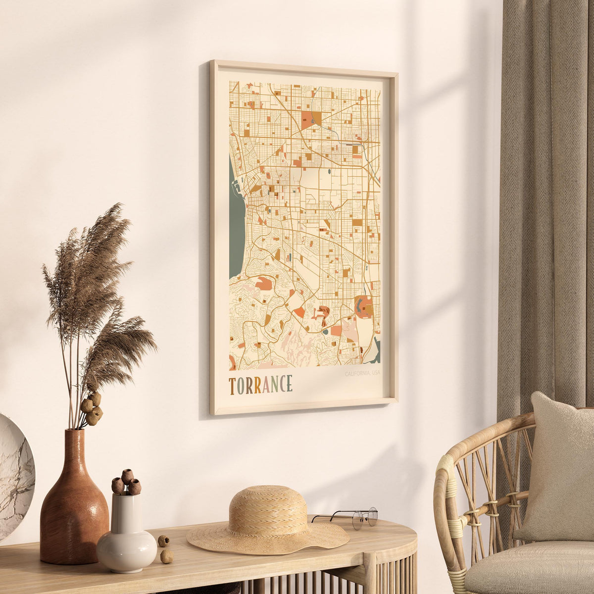 torrance, california map poster - image 2