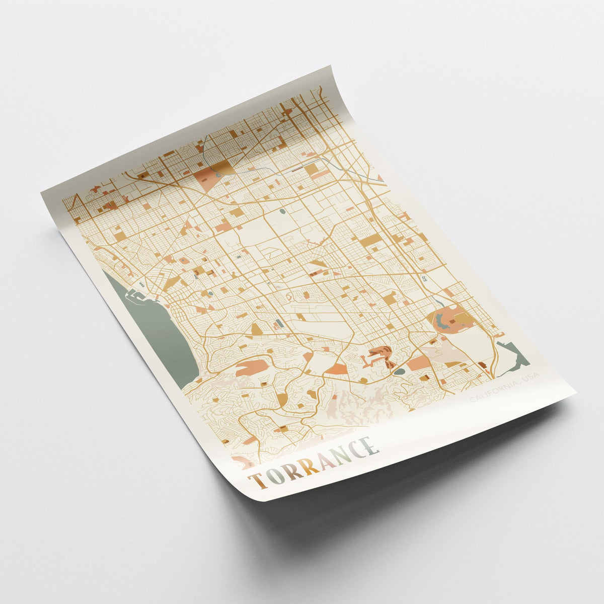 torrance, california map poster - image 4
