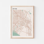 irvine, california map poster - image 1