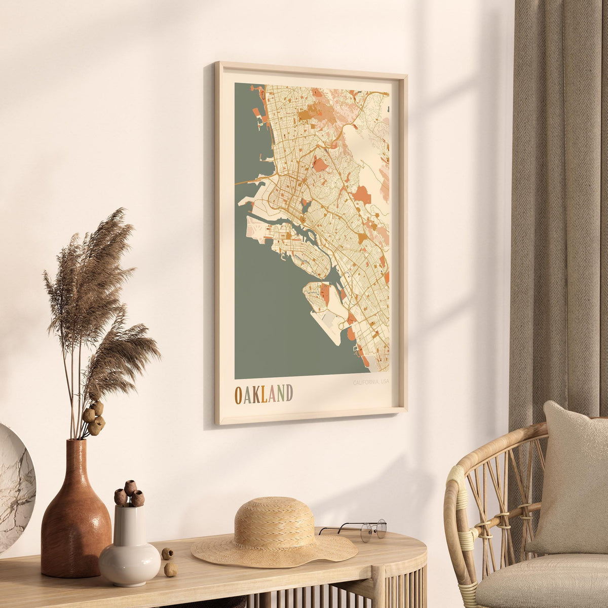 oakland, california map poster - image 2