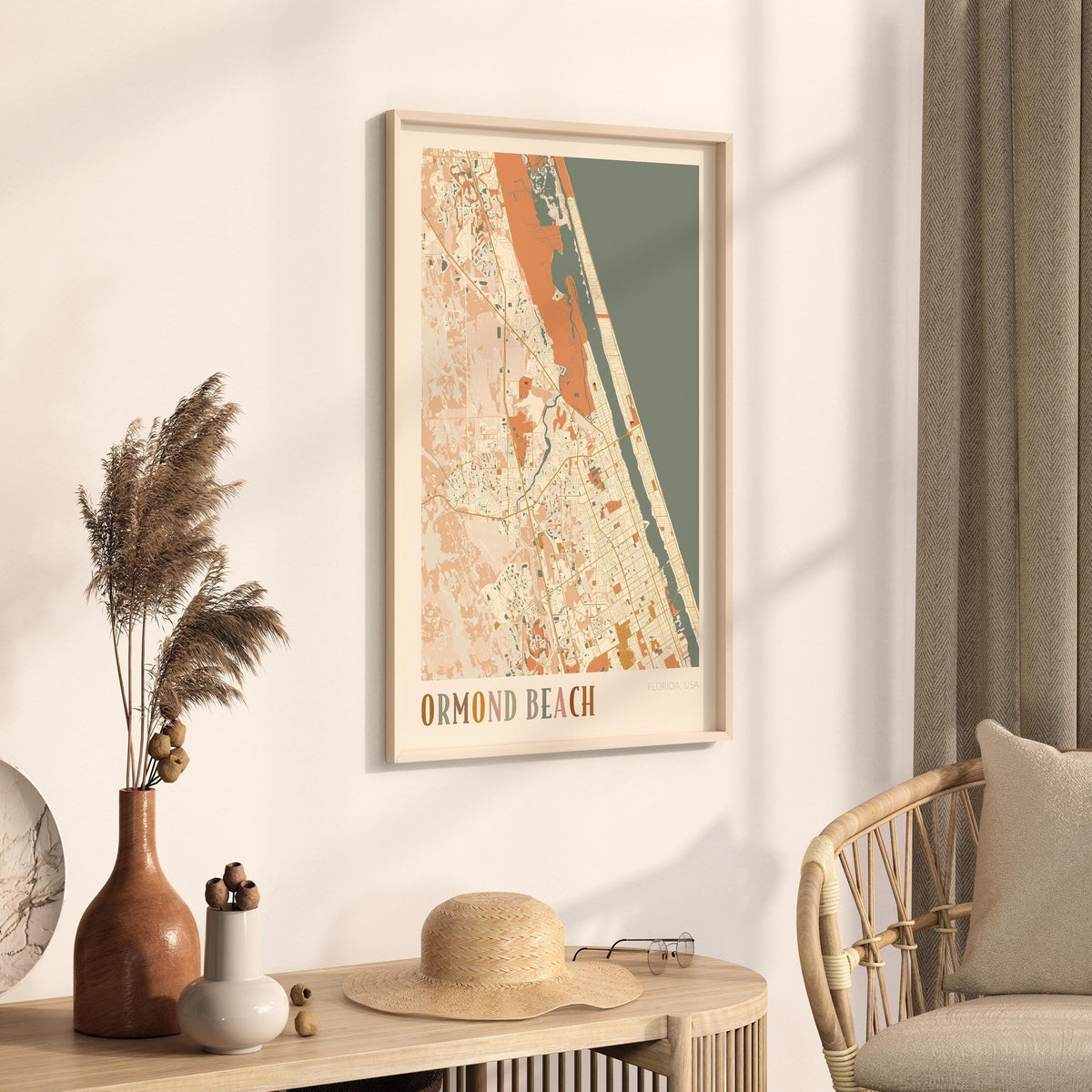 ormond beach, florida map poster - image 2