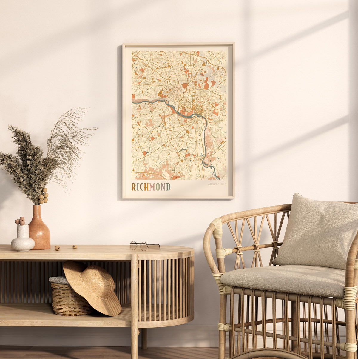 richmond, virginia map poster - image 3