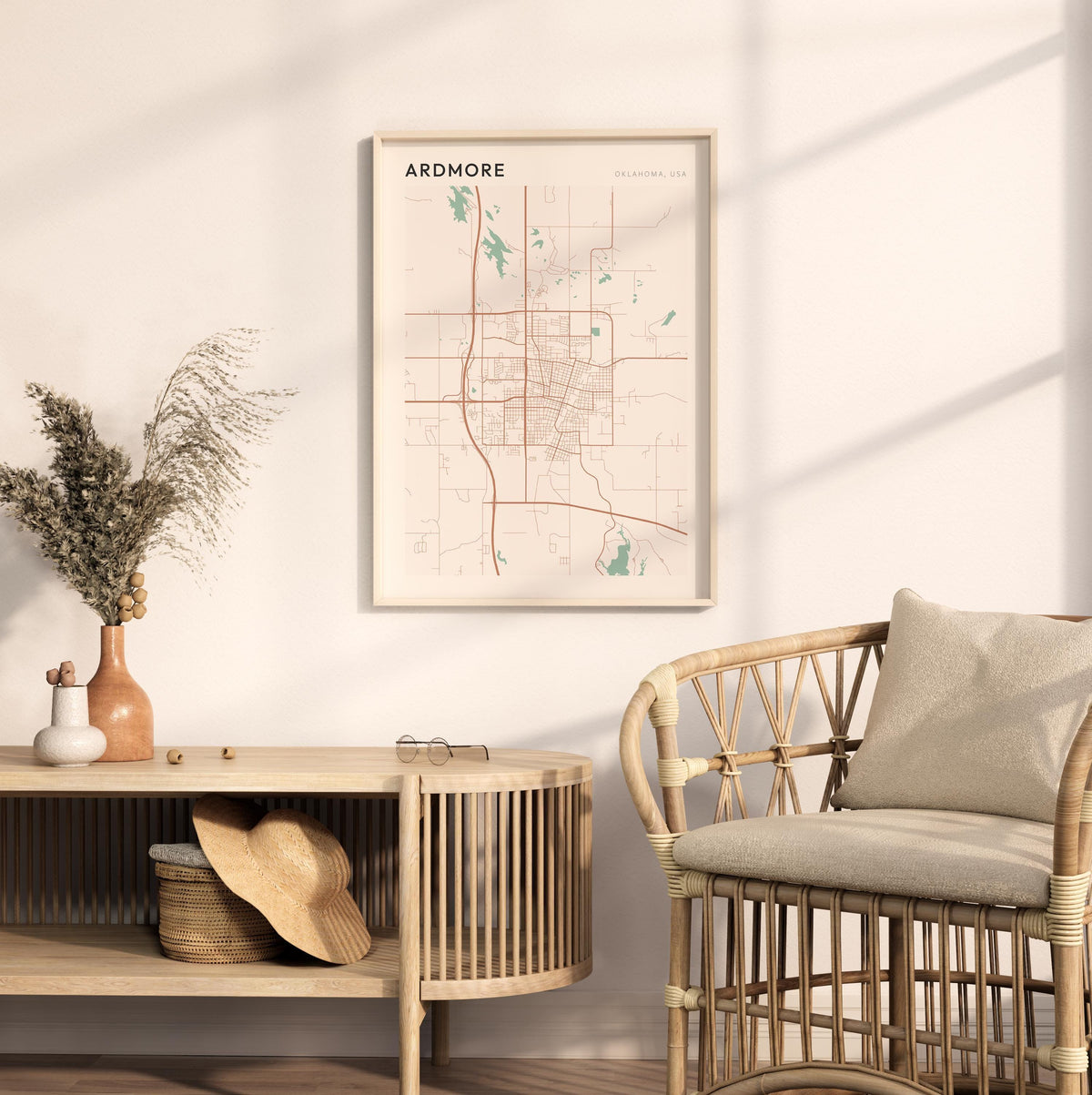 ardmore, oklahoma map poster - image 3