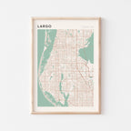 largo, florida map poster - image 1