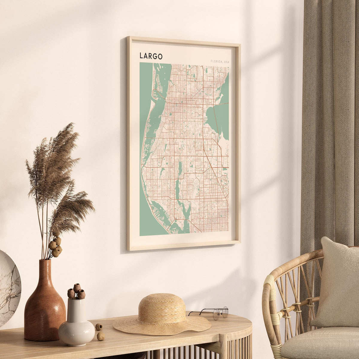 largo, florida map poster - image 2