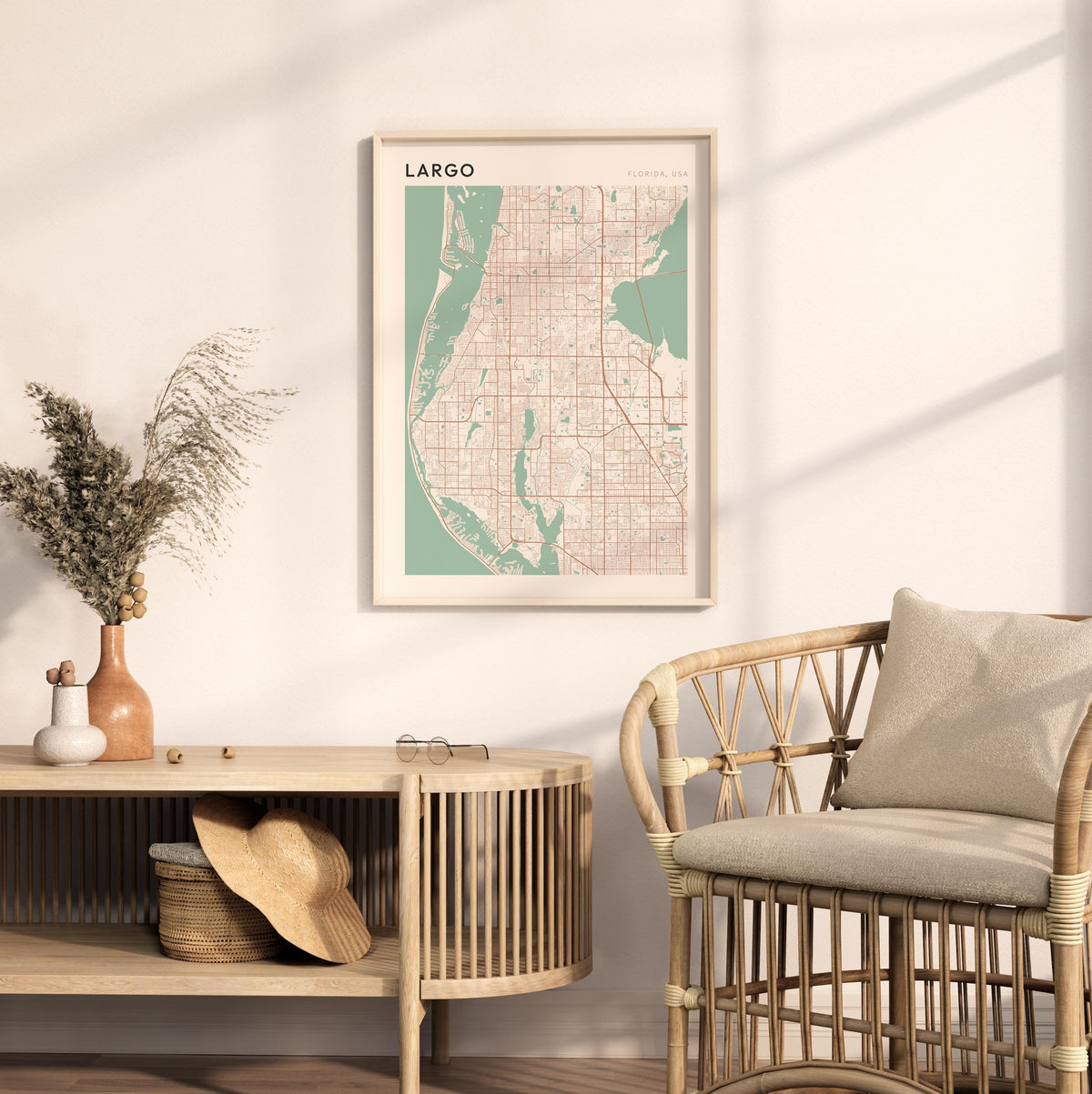 largo, florida map poster - image 3