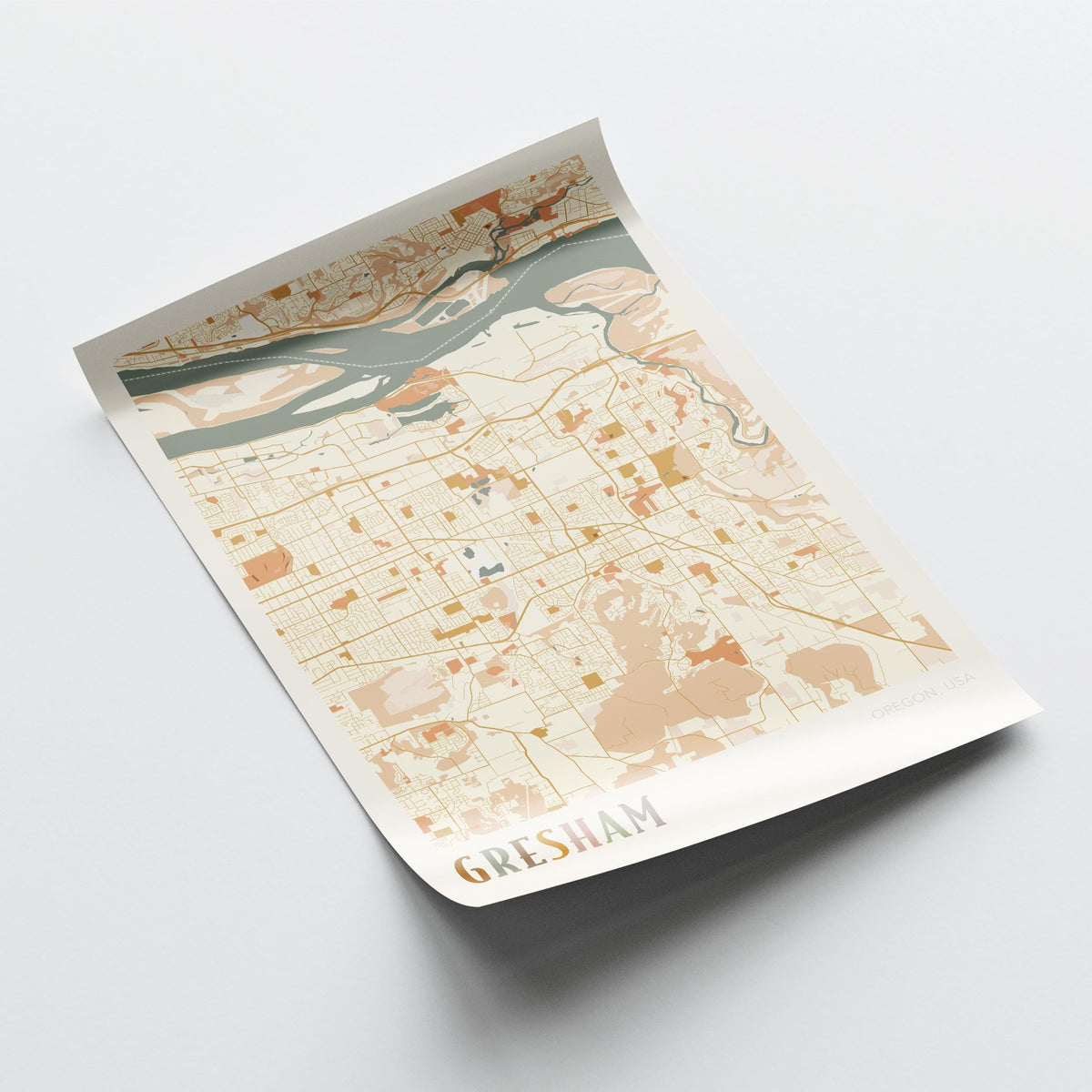 gresham, oregon map poster - image 4
