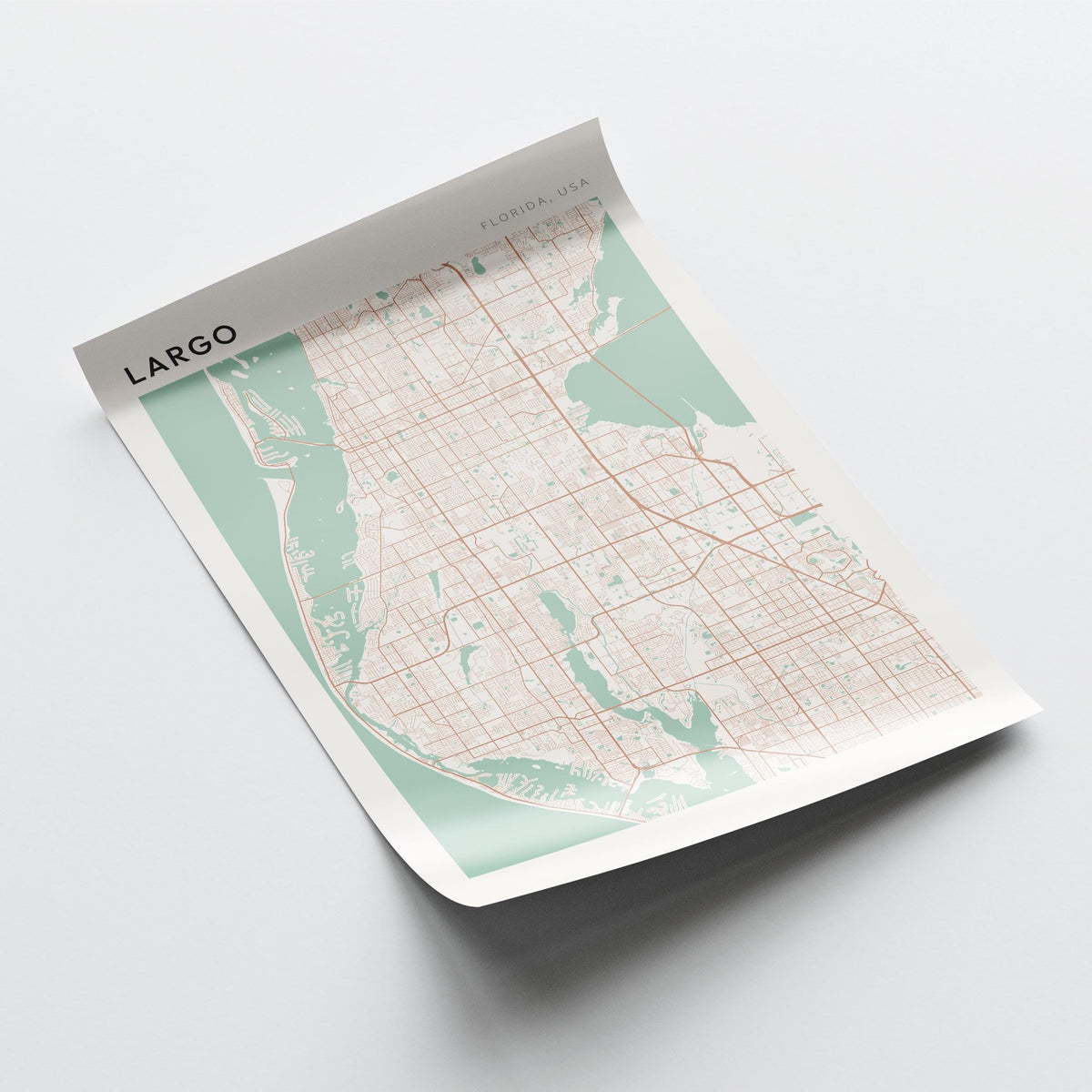 largo, florida map poster - image 4