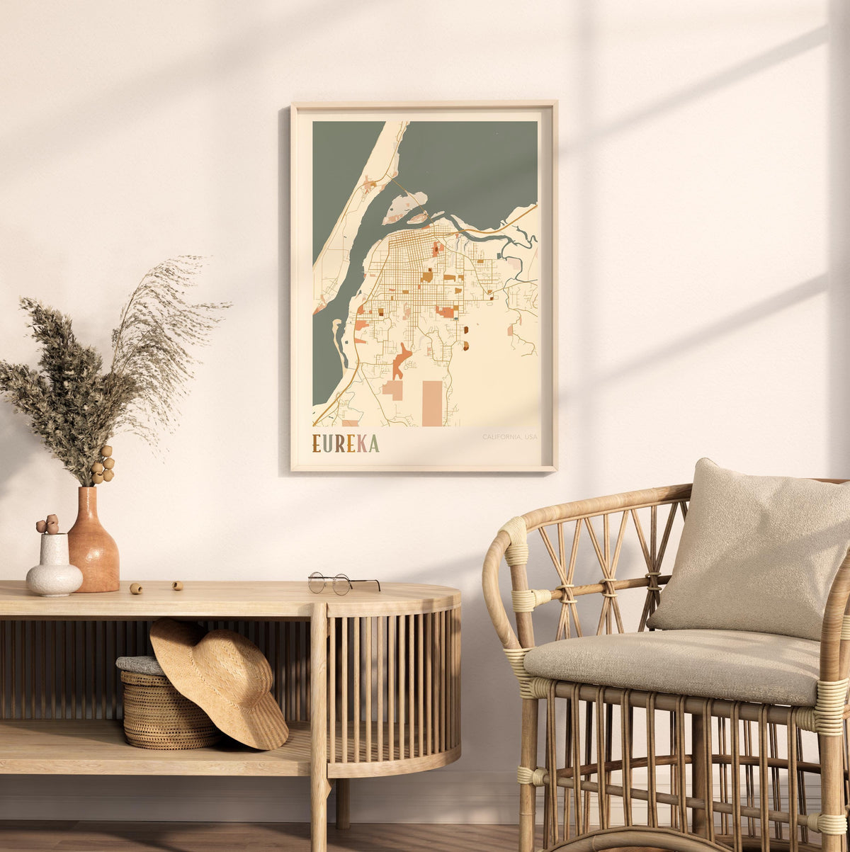 eureka, california map poster - image 3