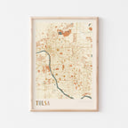 tulsa, oklahoma map poster - image 1