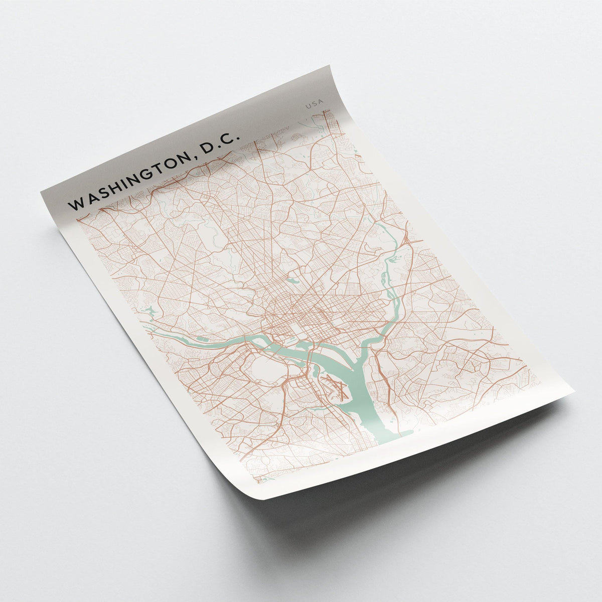 washington dc, united states map poster - image 3