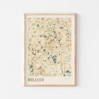 orlando, florida map poster - image 1