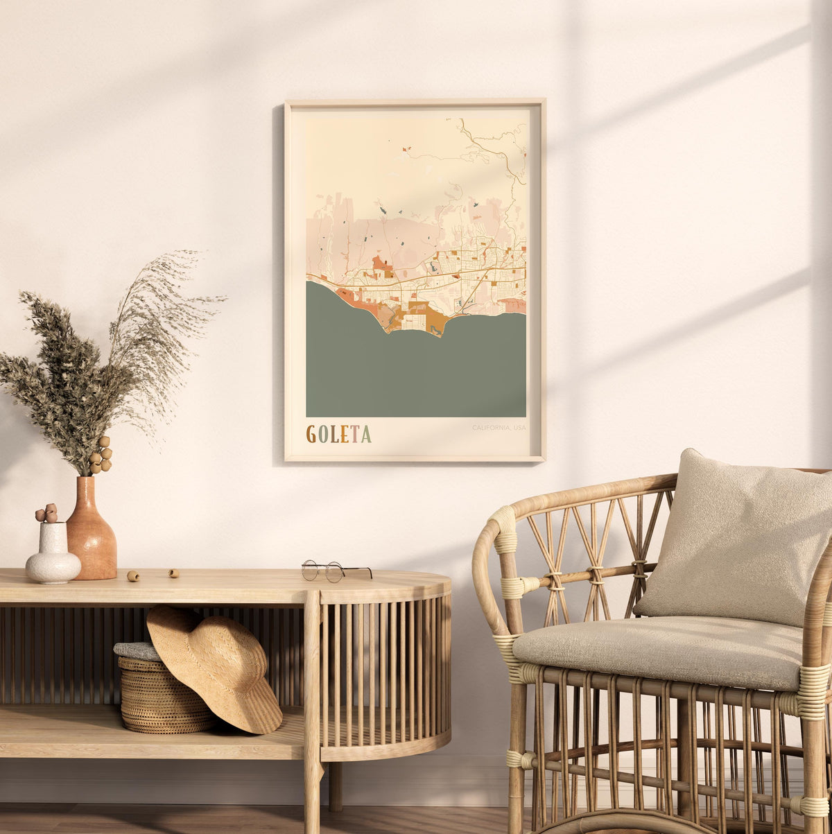 goleta, california map poster - image 3