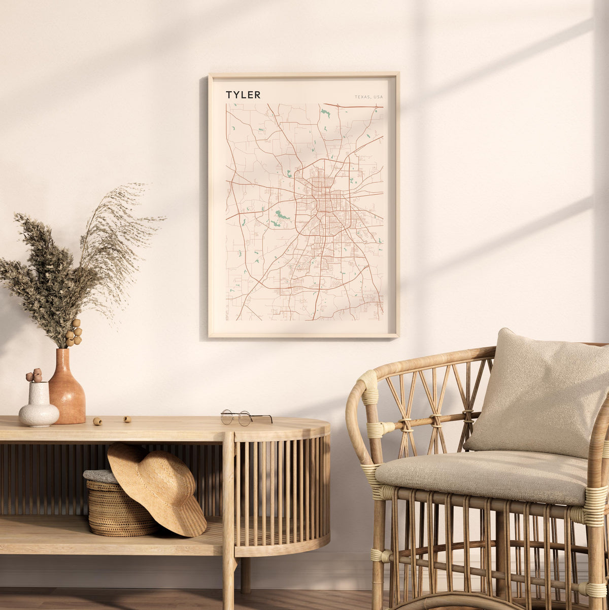 tyler, texas map poster - image 3