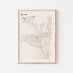 reno, nevada map poster - image 1