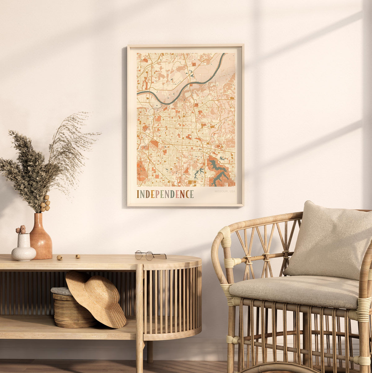 independence, missouri map poster - image 3