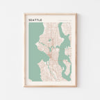 seattle, washington map poster - image 1