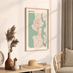 seattle, washington map poster - image 2