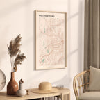 west hartford, connecticut map poster - image 2