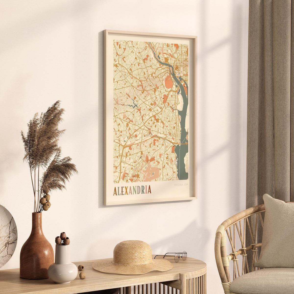 alexandria, virginia map poster - image 2