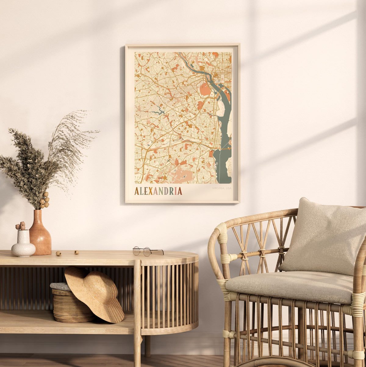 alexandria, virginia map poster - image 3