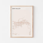 simi valley, california map poster - image 1