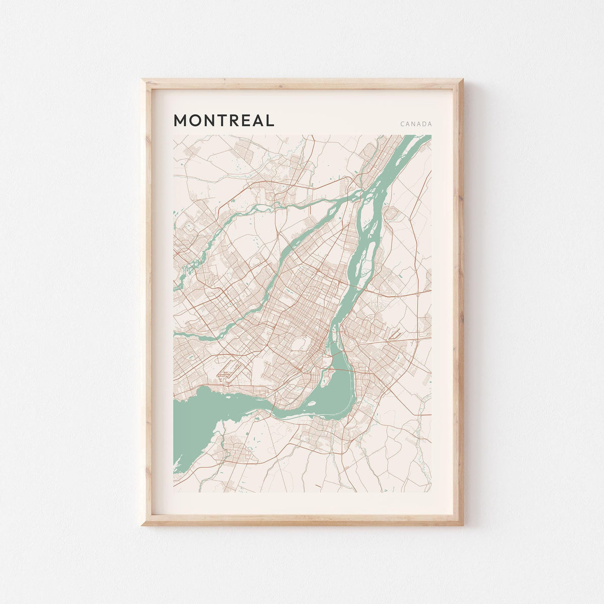 montreal, quebec map poster - image 1