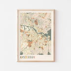amsterdam netherlands map poster - image 1
