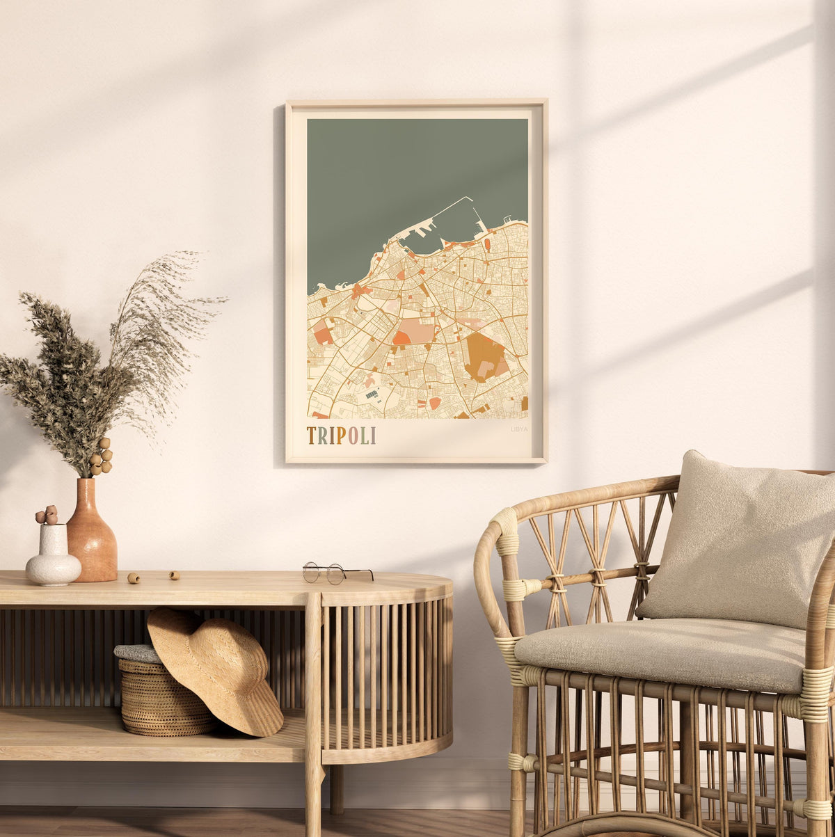 tripoli, libya map poster - image 3