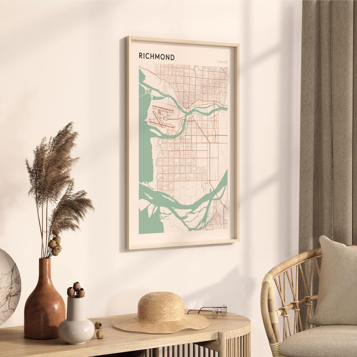 richmond, british columbia map poster - image 2