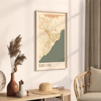 santa cruz spain map poster - image 2