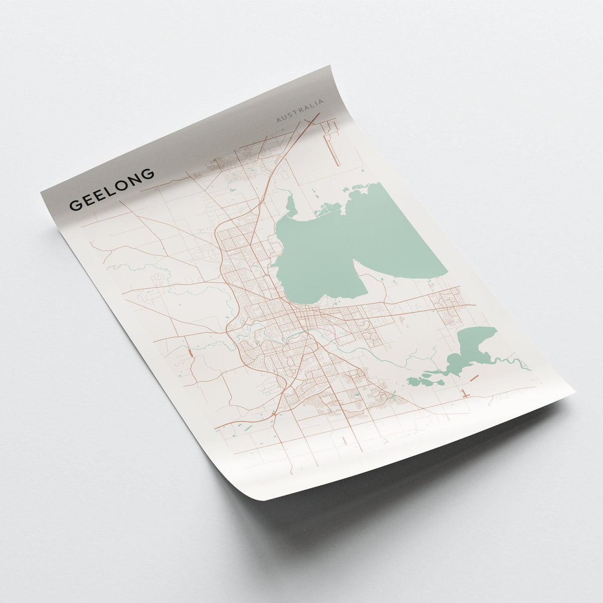 geelong, australia map poster - image 3