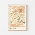 moncton, new brunswick map poster - image 1