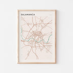 salamanca spain map poster - image 1