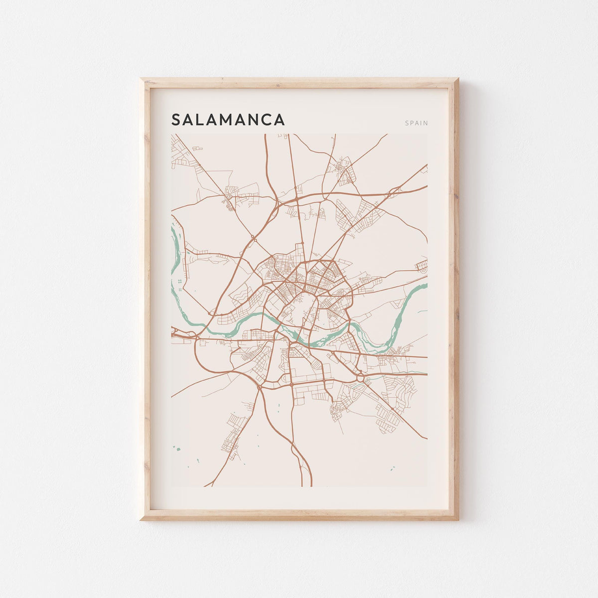 salamanca spain map poster - image 1