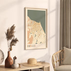 fortaleza, brazil map poster - image 2