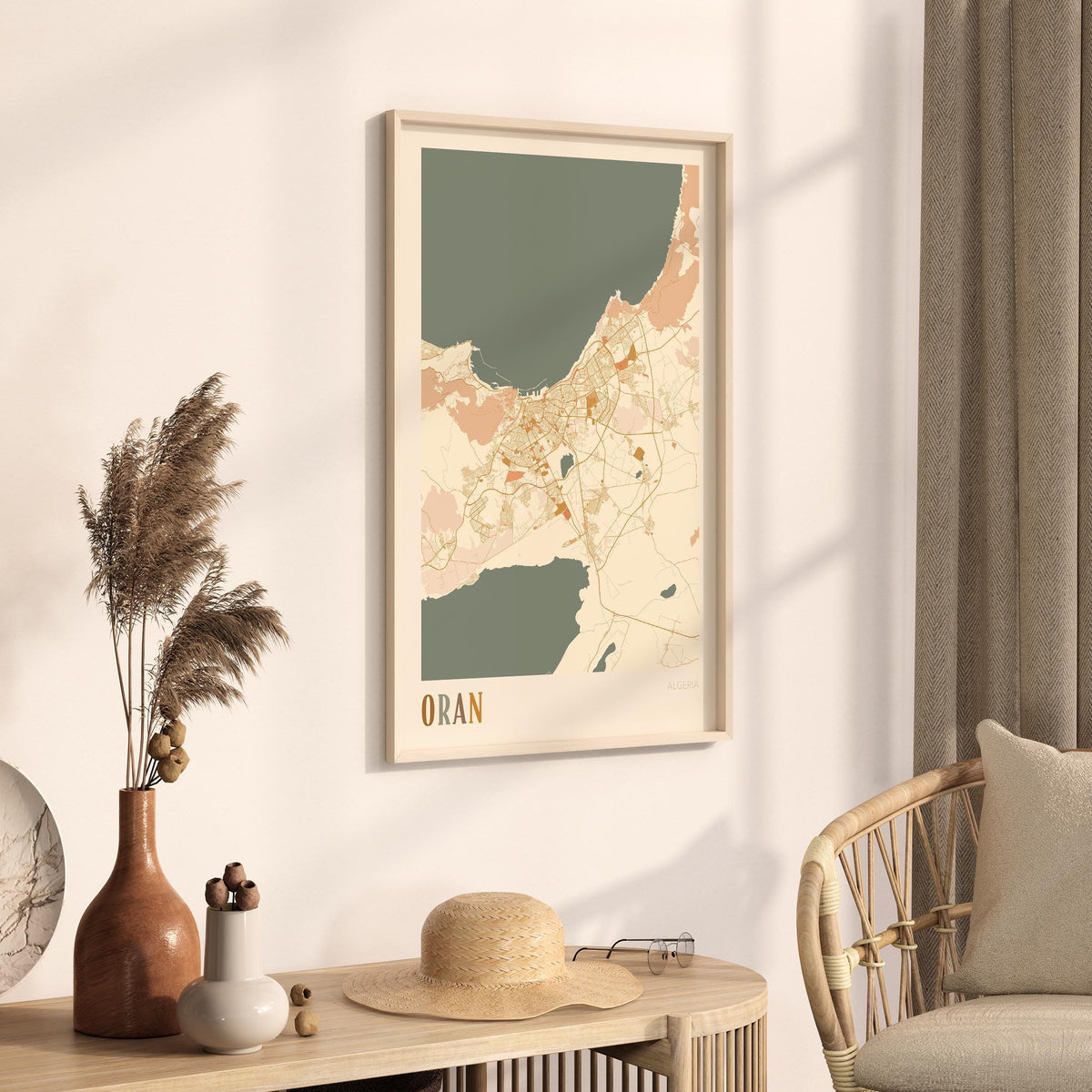 oran, algeria map poster - image 2