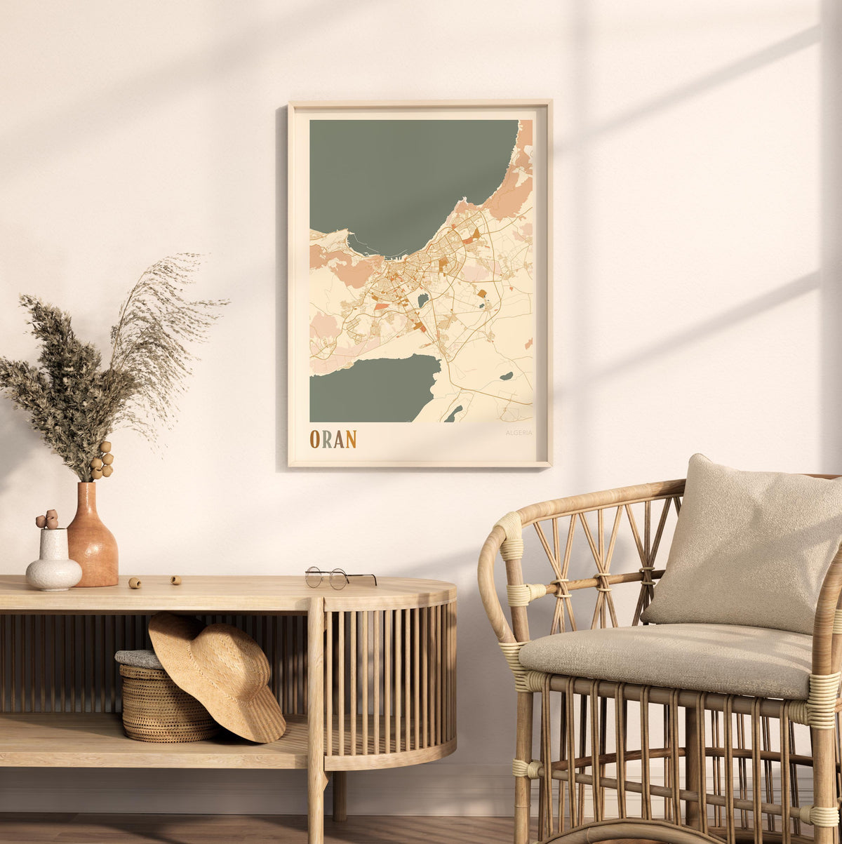 oran, algeria map poster - image 3