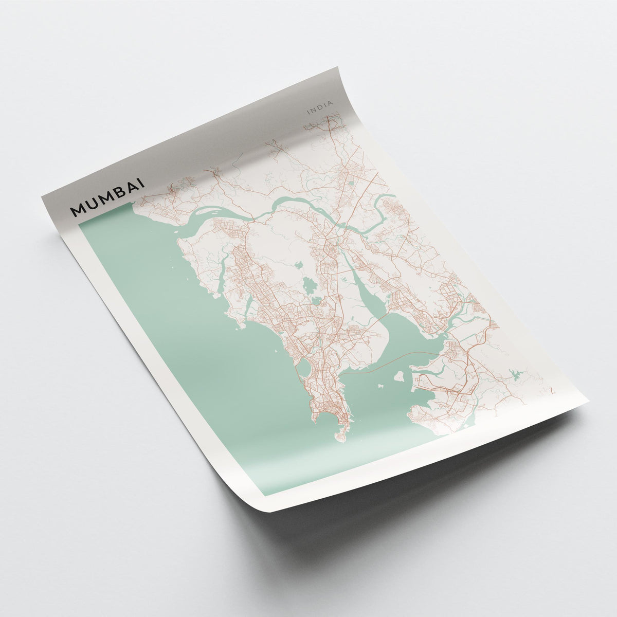 mumbai, india map poster - image 4