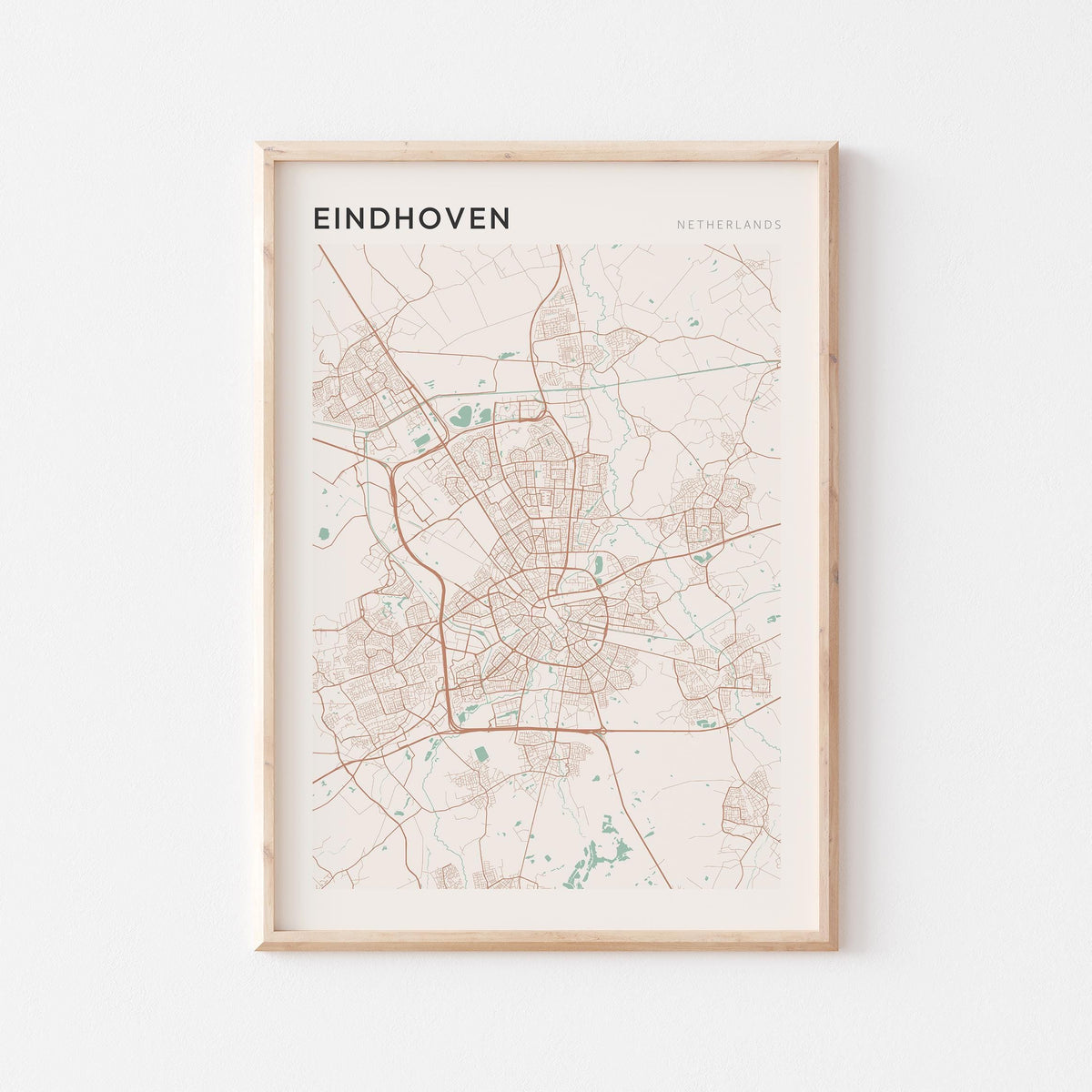 eindhoven netherlands map poster - image 1