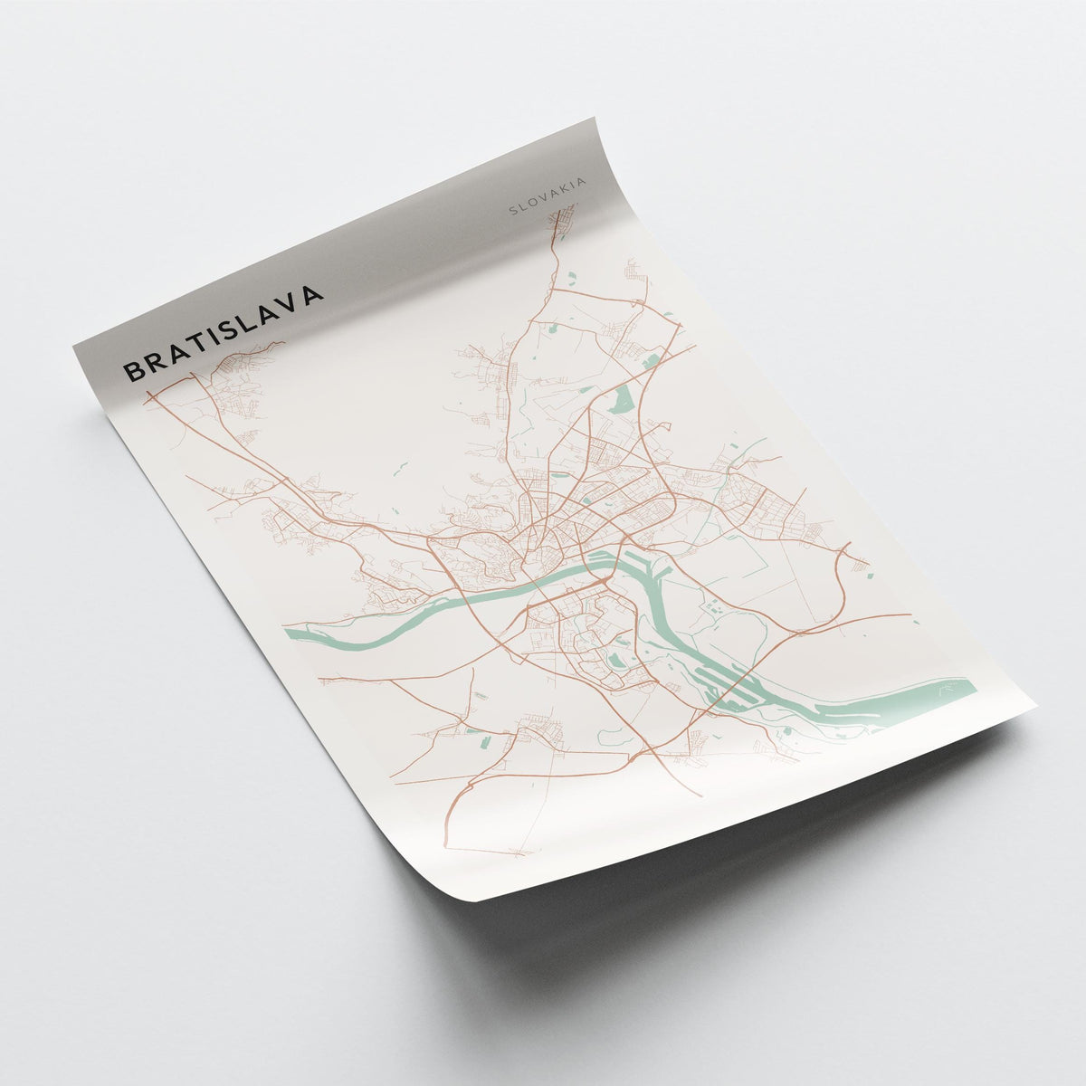 bratislava slovakia map poster - image 4