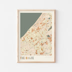 the hague netherlands map poster - image 1