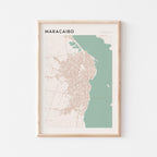 maracaibo, venezuela map poster - image 1