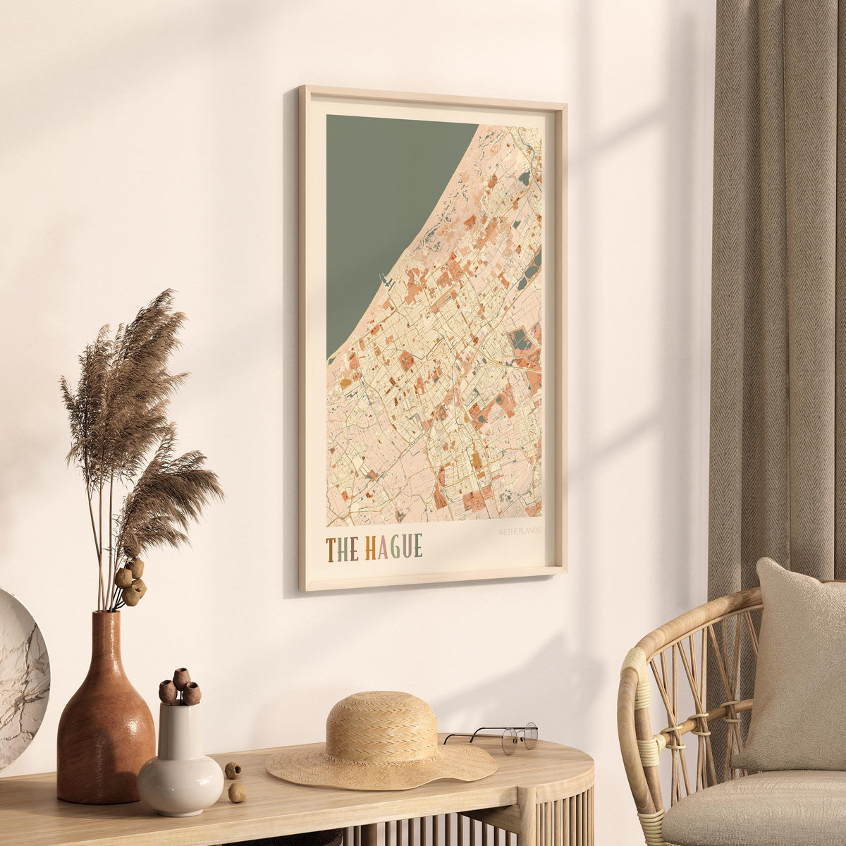 the hague netherlands map poster - image 2